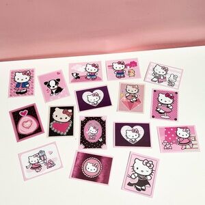Vintage Y2K 2000s mcbling bundle of Sanrio hello kitty stickers